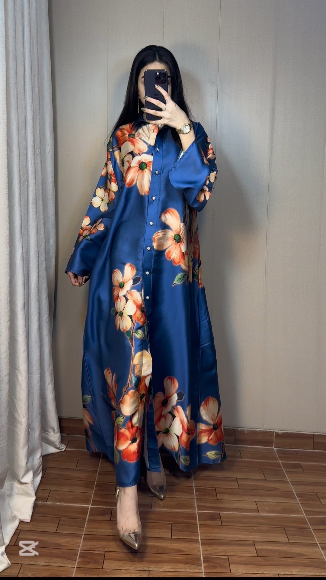 Alhazeh's Floral Silk Maxi