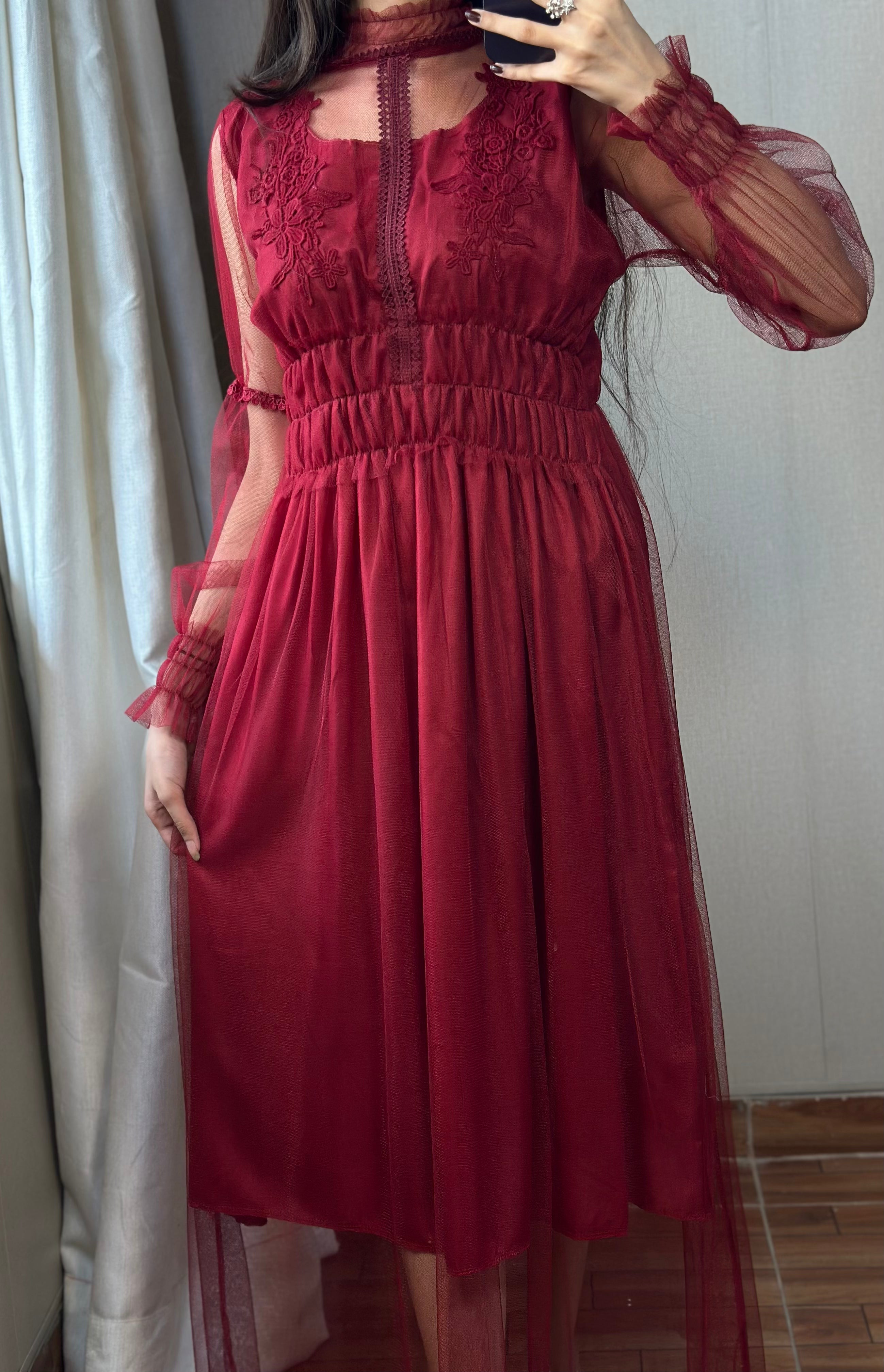 Alhazeh's Rare Net Maroon - 001