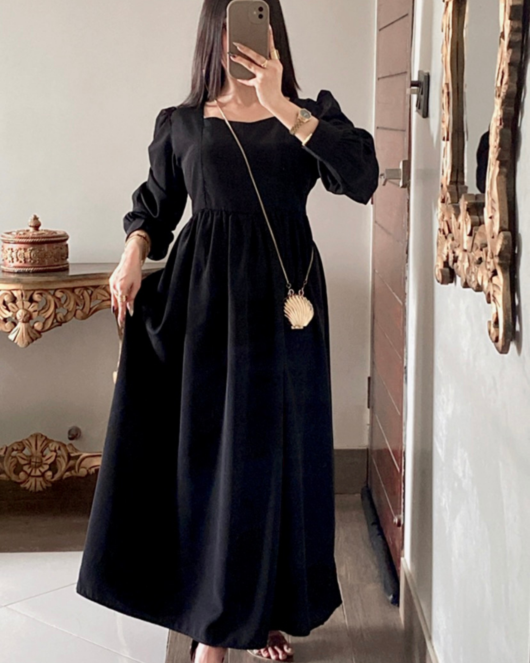 Alhazeh's Black Georgette - 007
